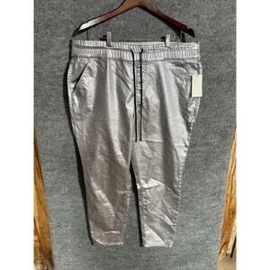 Juicy By Juicy Couture Pants Womens 18W Silver Hollywood Skinny Metallic Jogger